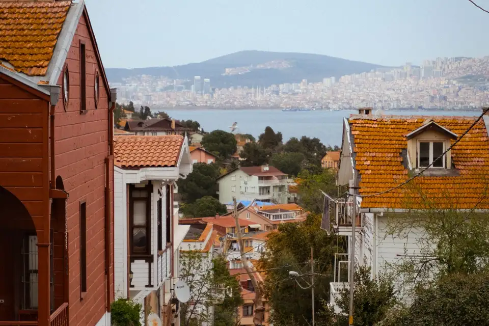 Traditional street on Heybeliada