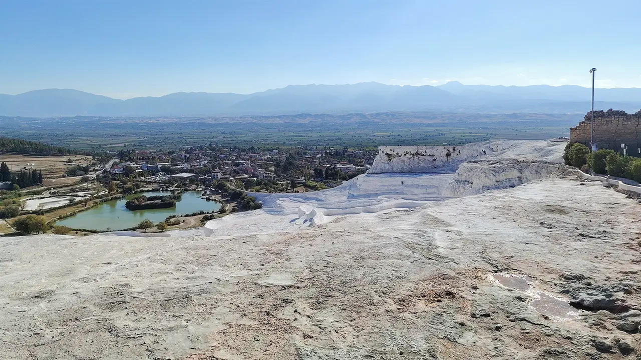 The white travertines of Pamukkale