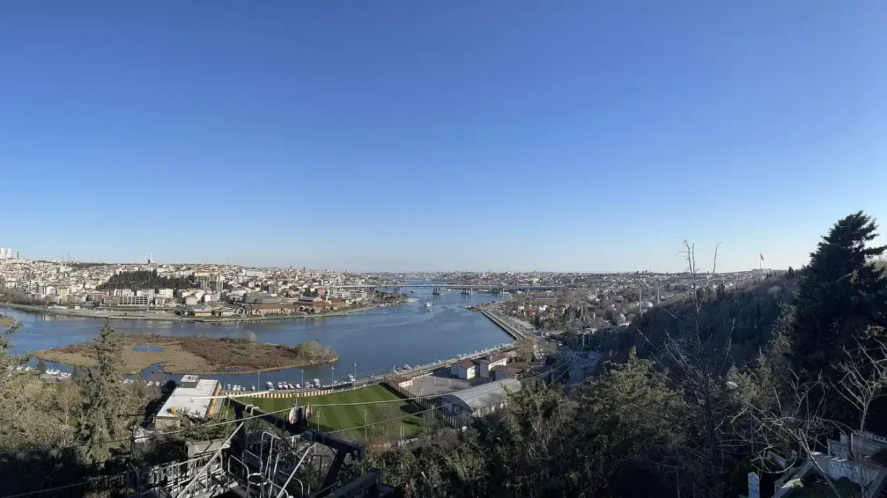 The Golden Horn from Pierre Loti Hill in Istanbul